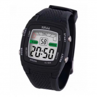 Pvc Digital Watch For Men - Black