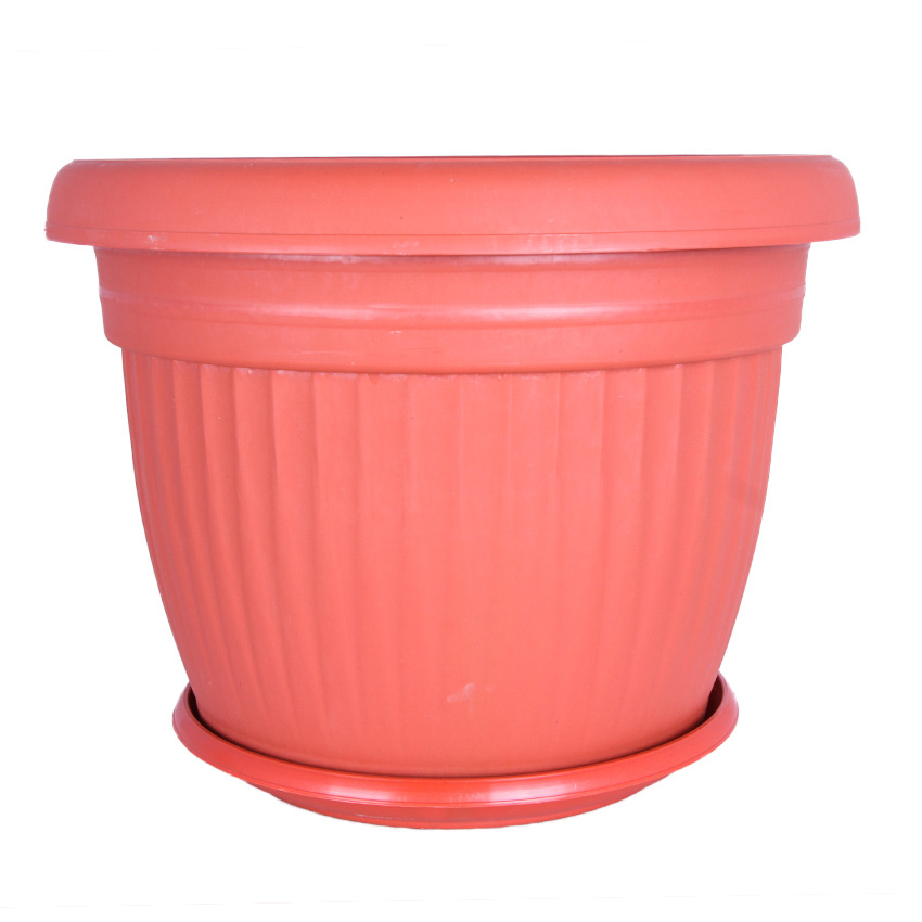 Plant Pot with Tray 12 Inch PLPT12 Terricota