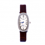 SKMEI Quartz Waterproof Watch For Women 1292 HNM-16 Silver & Brown