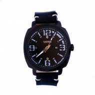 SKMEI Quartz Leather Watch Waterproof For Men 1351 HNM-09 Black