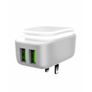 LDNIO LED Touch Lamp with USB Port Charger A-2205 White