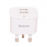 Baseus 2 USB Funzi Dual USB Charger FZ02 White