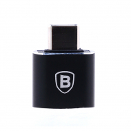 Baseus Mini USB Female To TypeC Male Adapter Converter CATOTG-01 Black