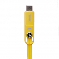 Remax Cutie Data Cable For Micro/Type-C/Lightning  RC-073th Yellow