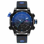 Naviforce Casual Wrist Watch for Men NF-9081 Black & Blue