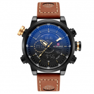 Naviforce Casual Wrist Watch for Men NF-9081 Brown & Black