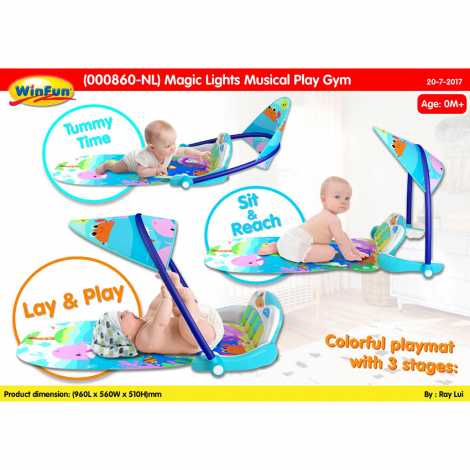 magic lights and musical play gym