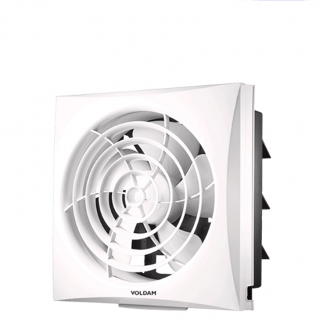 Voldam 10 Inch Full Plastic Grille Square Exhaust Fan (VIP) VOLDEX-27 White Voldam 10 Inch Full Plastic Grille Square Exhaust Fan (VIP) VOLDEX-27 White