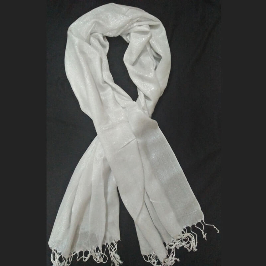 large white scarf