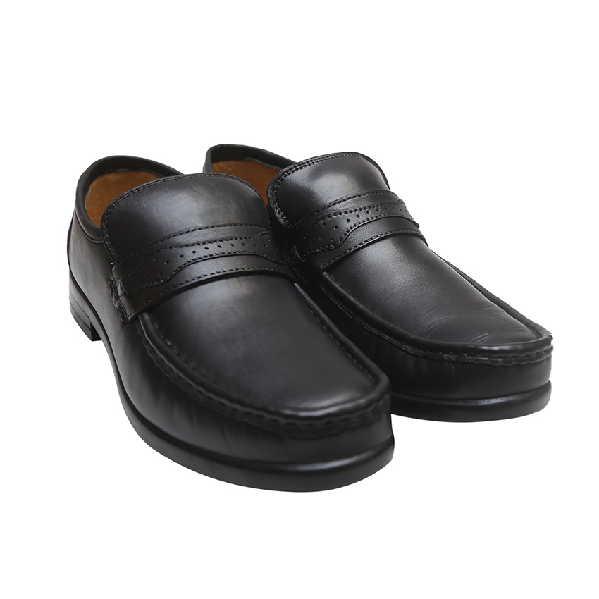 bata mocassino black shoes