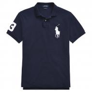 Export Surplus Polo Shirt for Men Dark Blue