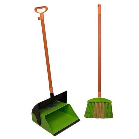 multicolor dustpan broom handle indoor outdoor