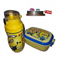 Pack of 2 Minions Water Bottle & Lunch