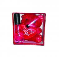 Teddy Bear Keychain With Free Perfume Red