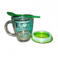 Coffee Mug With Lid & Spoon Sea Green