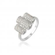 DJ Luxury Roller Shaped Ring For Women Silver Plated