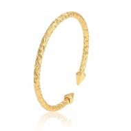 DJ Luxury Cone Faced Bangle For Women 24K Gold Plated
