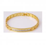 DJ Royal Strip Chain Bracelet For Women 24K Gold Plated