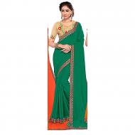 Ruchika Saree for Women Green & Golden