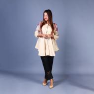Kinari Printed Shirt For Women KI-50 Biege