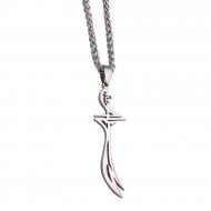 925 Sterling Silver Zulfiqar Sword Necklace