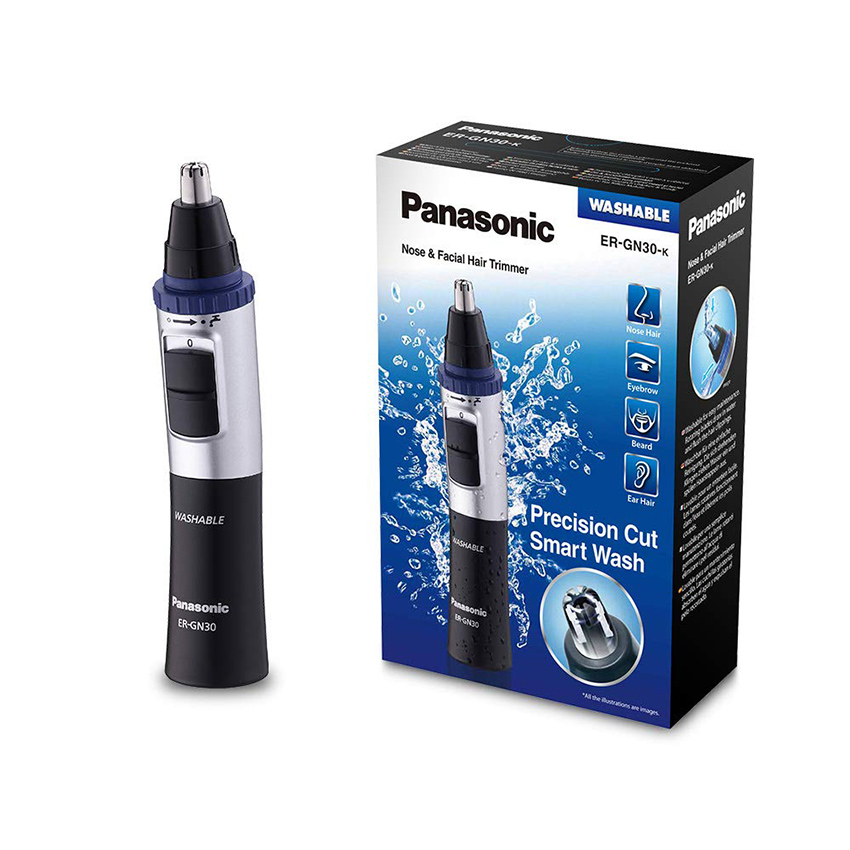 Panasonic Er Gn30 K Men Nose And Ear Hair Trimmer Black Silver