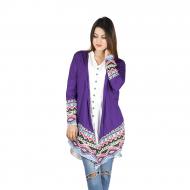 Export Surplus Free Size Stylish Shrugs for Women FAA-904 Purple