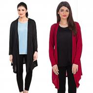 Export Surplus Pack of 2 Stylish Shrugs for Women FA-900 Multi Color