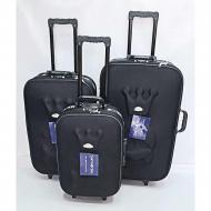 3 Pcs Suitcase Set Black