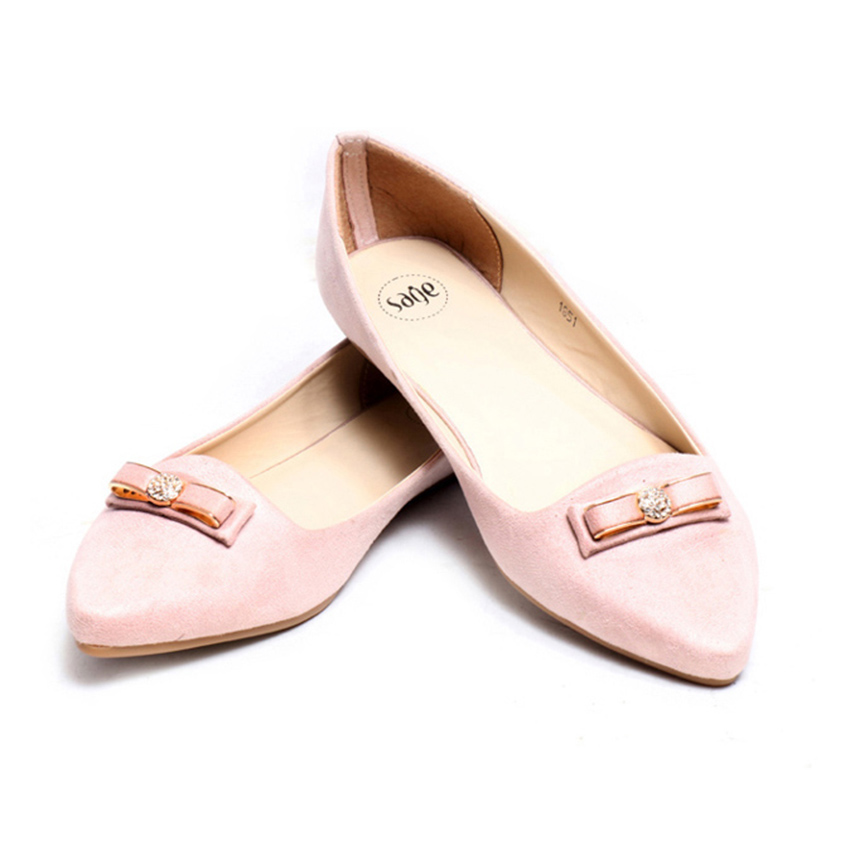 Sage Leather Casual shoes for women WFF-033 Pink