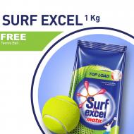 Free Tennis Ball With Surf Excel Top Load 1 KG