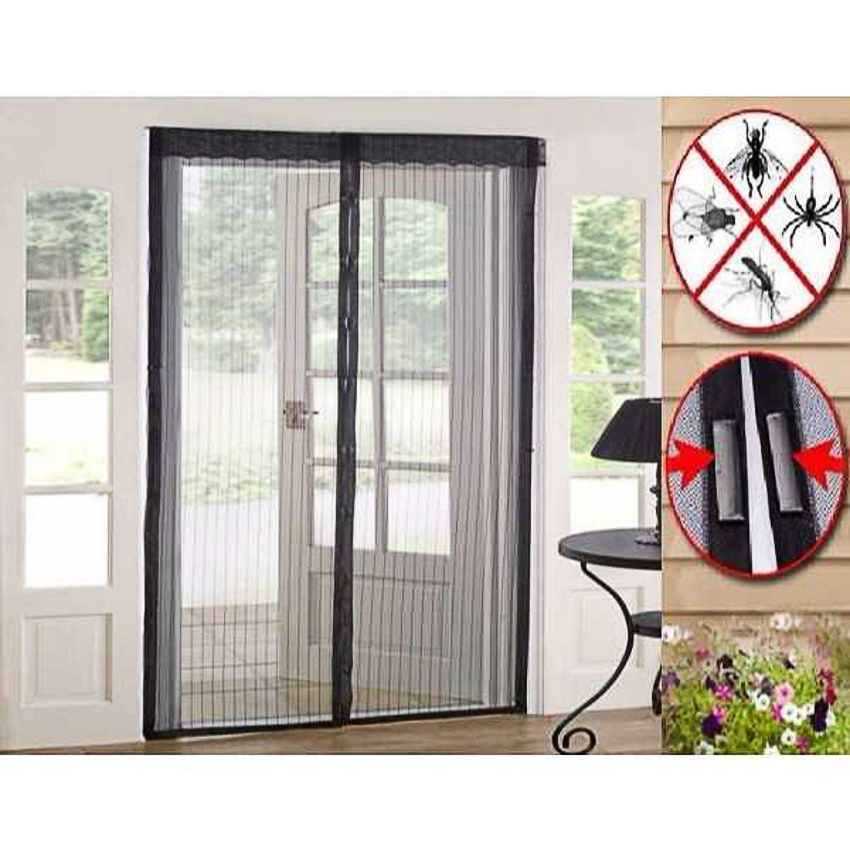 As Seen On Tv Screen Door Curtain Bsk 236 Black