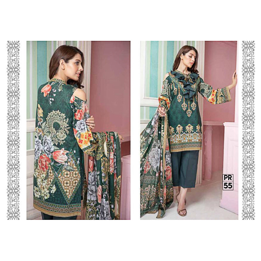 safwa lawn 3 piece suit