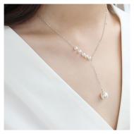 Clavicle Pendant Necklace For Women JS-N019 Silver