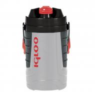 Igloo 1 Quart Water Bottle 31087 Grey and red heat