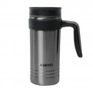 Igloo Isabel 16 Oz Insulated Stainless Steel Travel Coffee Mug with Handle 70174 gunmetal