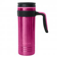 Igloo Isabel 20 Oz Insulated Stainless Steel Travel Coffee Mug with Handle 70178 fuchsia pink