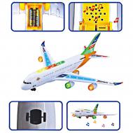 Battery Operated Air Plane Sounds & Flashing Lights For Kids