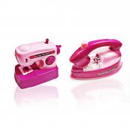 Pack of 2 Battery Operated Sewing Machine & Portable Iron For Kids