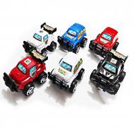 Pack of 6 Mini Push Back Car Set For Kids